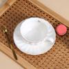 Ceramic Pumpkin Coffee Cup Light Luxury Elegant Tea Cups Gold Trim European Style Coffee Cup Spoon Plate Set Afternoon Tea