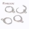 18K Gold Plated Brass Earring Hooks For Jewelry Making,Fastener Earwires Earrring Setting Accessories DIY Findings