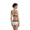 Calvin Klein Ck96 Series Small Square Letter Logo Trim Half Detachable Shoulder Strap Wireless Bra Women underwear Moonlight-White QF7218-100