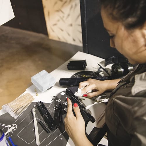 Gun Cleaning Supplies: 1000 Gun Cleaning Patches, 300 Gun Cleaning Swabs, 6-inch Long Cotton Swabs, 2-inch X 2.35-inch Lint-Free Gun Cleaning Cloths F