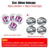 4PCS 56MM/60MM Car Wheel Center Hub Caps Tire Rim Covers Auto Accessories For Honda CITY CIVIC Mugen Pilot Type R Type S Insight