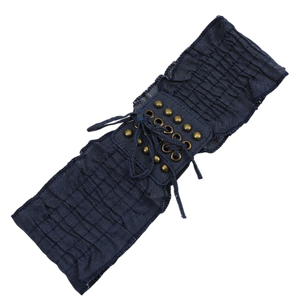 High Waist Female Waistband Lace Wide Waist Belt Slimming Denim Stretchy Cummerbunds Female