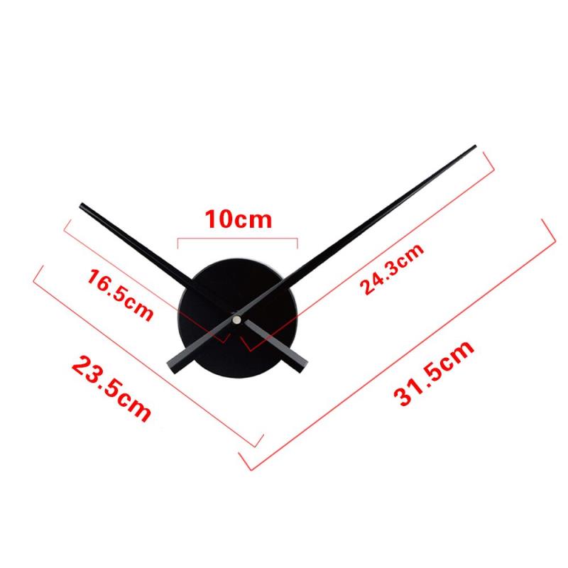 3D Wall Clock DIY Removable EVA Foam + Acrylic Mirror + Living Room Home Decor Needle Quartz Aluminum Movement 10CM Support