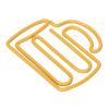 100Pcs Plastic-coated Metal Kids Paper Clips Cup Shape Office Clips Paperclips  Book Marking