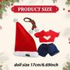 Vánoční sada oblečení pro panenky, Dekorace, Narozeninové fotografické rekvizity, Dárek, Zima, Řemesla, Párty