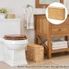Wasserhyazinthe Toilettenpapier Aufbewahrungskörbe Weide Geflochten mit Deckeln Toilettenpapierhalter Elegant Große Kapazität