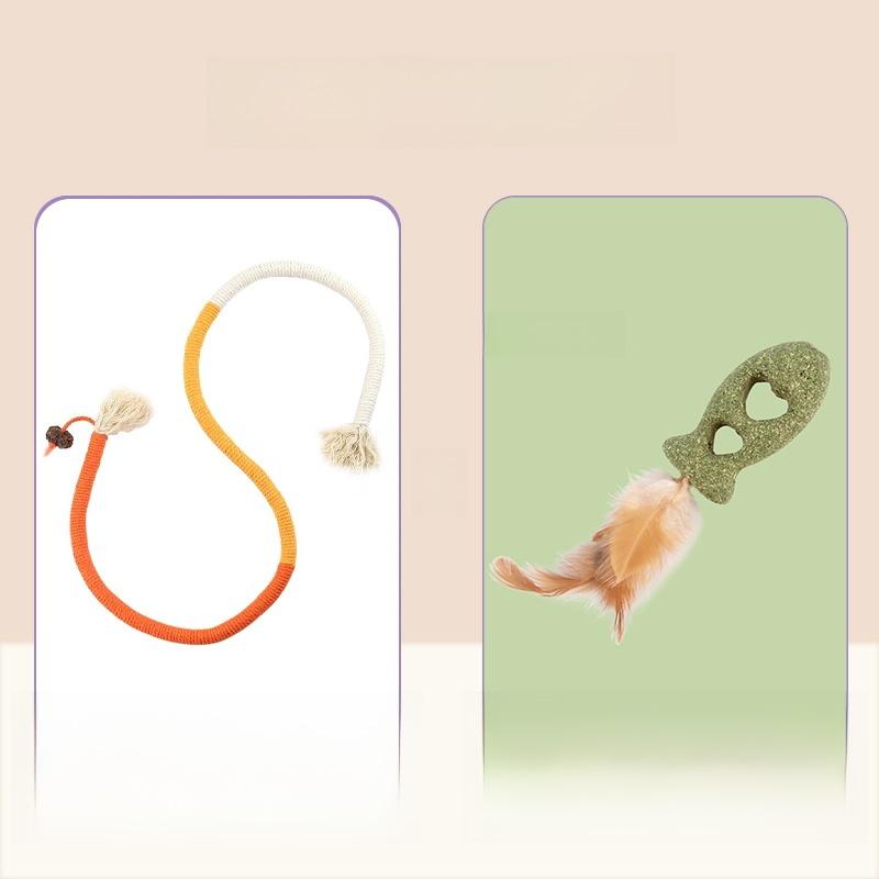 Toy Chew Rope Self Entertaining Teeth inding Play Sti Pet Supplies Biting Rope Toy for Kittens Interactive Toys for s