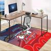 1pc Football Team Design Area Rug - Non-Slip, Soft & Cozy Floor Mat for Living Room, Bedroom, Office - Indoor/Outdoor Decorative Carpet