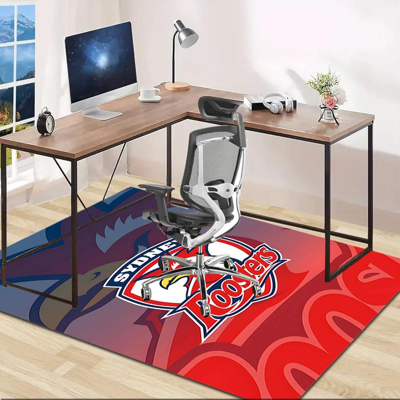 1pc Football Team Design Area Rug - Non-Slip, Soft & Cozy Floor Mat for Living Room, Bedroom, Office - Indoor/Outdoor Decorative Carpet