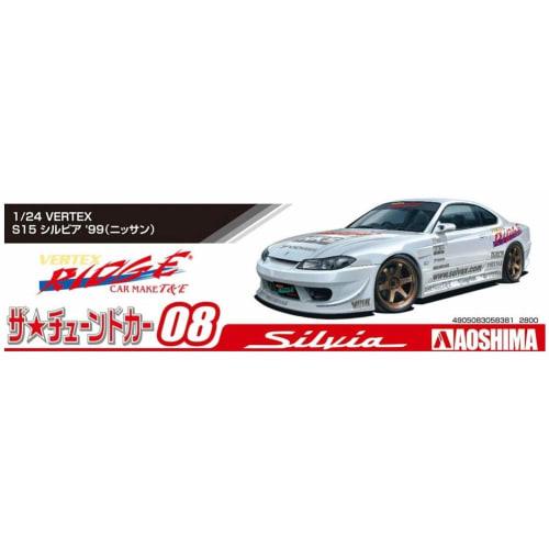 Aoshima Bunka Kyozai (AOSHIMA) 1/24 The Tuned Car Series No. 8 Nissan Vertex S15 Silvia 1999 Plastic Model