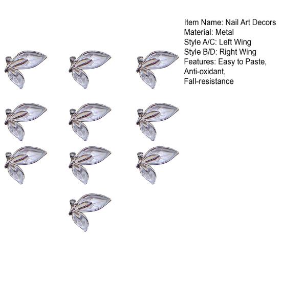 10Pcs DIY Removable Delicate Anti-oxidant Multi-layer Nail Art Wings Jewelries Nail Art Jewelries