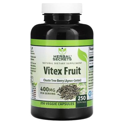 Vitex Fruit, 400Mg, 250 Veggie Capsules