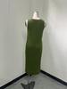 Russian Autumn/Winter Casual Round Neck Lazy Style Knitted Cardigan Set Dress