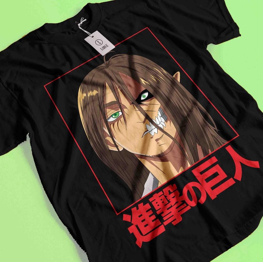 Attack On Titan Shirt Eren Mikasa Tshirt Levi T-Shirt AOT Erwin Hange Armin Tee