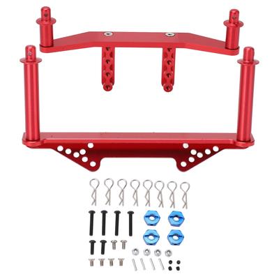Aluminum Alloy Front Rear Body Mounts with Body Posts for Traxxas Slash 2WD 1 10 RC CarRed