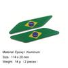 3D Premium Brazil Brazilian National for Laptop Wall car Engine Hood Fender trunk Tail Rear Decal Emblem Badge Sticker