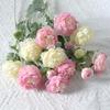 3-Heads Artificial Ranunculus Flowers Arrangement Exquisite A Must- Have for Home And Wedding Decoration