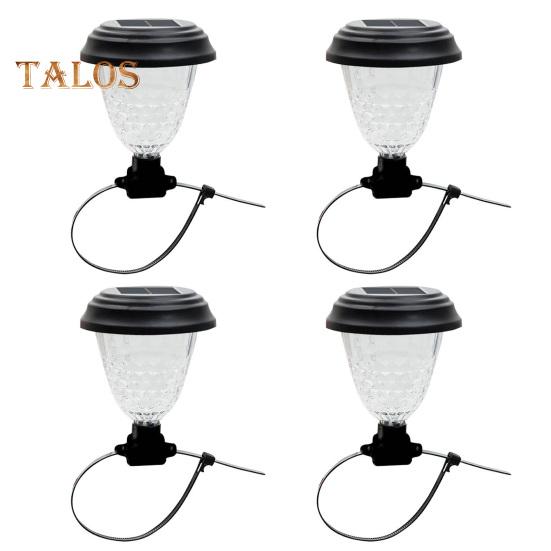 

4 шт. наружные декоративные солнечные светильники для ограждения с автоматическим включением/выключением, водонепроницаемые, энергоэффективные, простые в установке, солнечные светильники для патио 4pcs Colorful Light