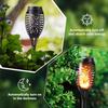 Cross-border 12LED Solar Flame Torch Light for Outdoor Garden and Lawn Decoration.