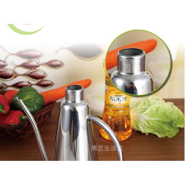 Standard 304 Stainless Steel Olive Oil Vinegar Batcher Can Bottle Pot Kitchen Accessories Cooking Tools 500ml Storage Bottles