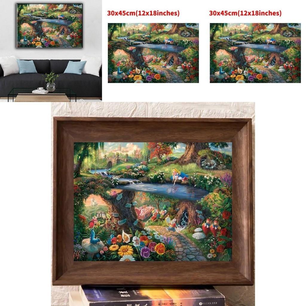 Mermaid Princess Canvas Wall Art Modern Fairy Tale Story Bedroom Children's Room Decorative Painting