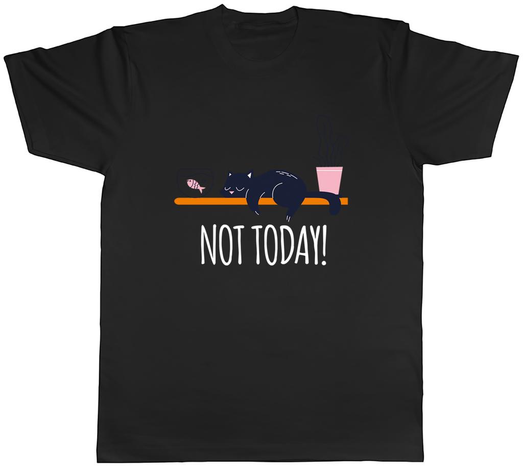 Funny Sleeping Cat Unisexs TShirt Not Today Lazy Tired Unisex Tee Gift