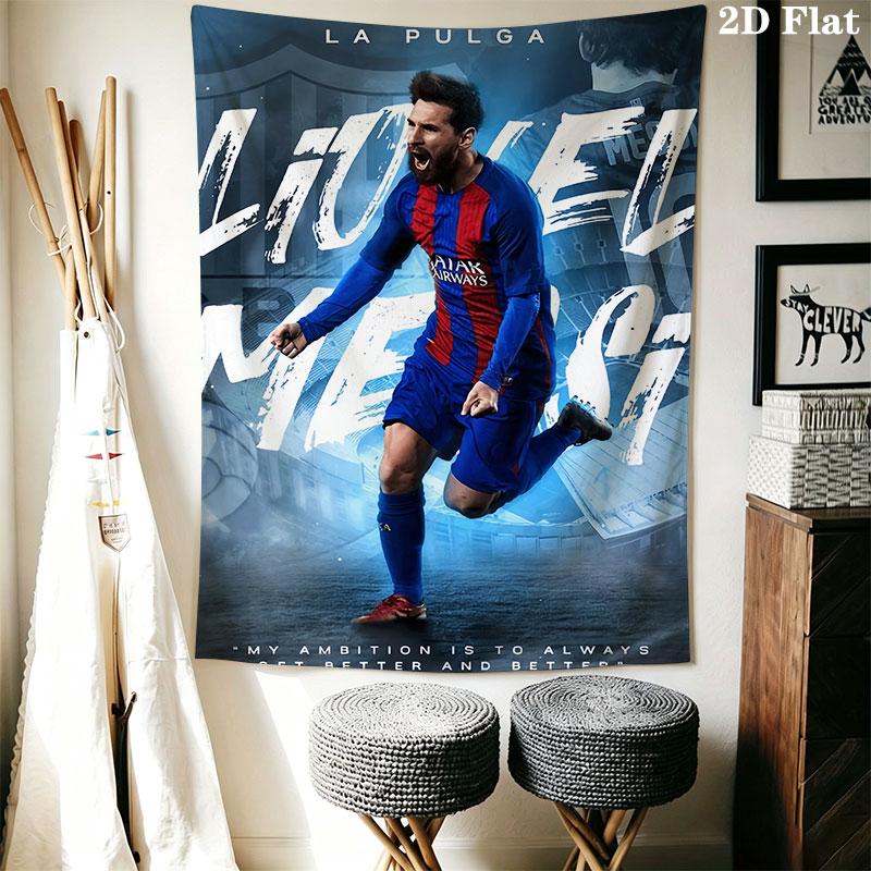 Messi Wall Hanging Printed Fabric Blanket Decorative Tapestries for Bedroom Living Room Home Decor