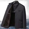 Men's Autumn/Winter Cotton-Padded Casual Jacket for Ages 50-70