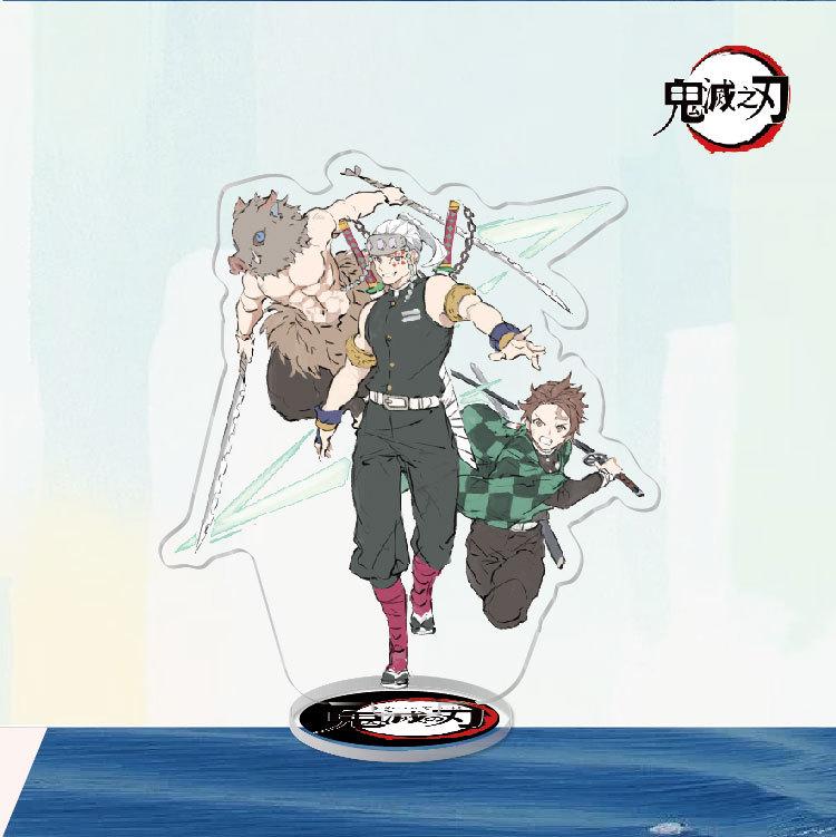 Game Anime Demon Slayer Blade Tanjiro Acrylic Cosplay Character Stand Acrylic Figure Stand Painted Desk Decor Ornament Gift