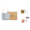 Coach City Bucket 17 Silver Metal Logo Removable Shoulder Strap Coated Canvas Bucket Bag Women Bags Ice-Blue CBH90-SVNB9