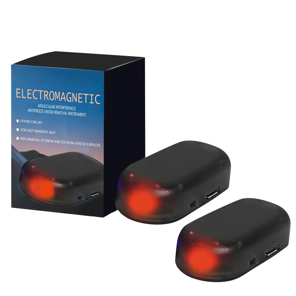 2 stk Elektromagnetisk Molekylær Interferens Frostvæske Snøfjerningsinstrument Snødekning Bilvindusglass Om Vinteren