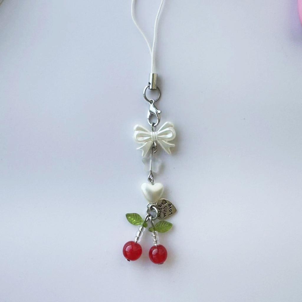 Lovely Fish Key Ornament Handmade Pendant Stylish Fruit Phone Pendant Unique Bag Pendant Present for Fashion Lover