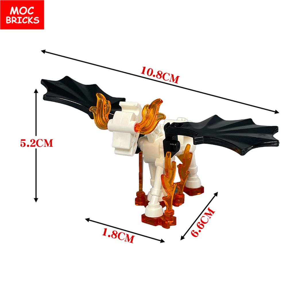 MOC Bricks Military War Medieval Skeleton Horse Animal Action Figures Building Blocks Educational Toys For Children Gifts