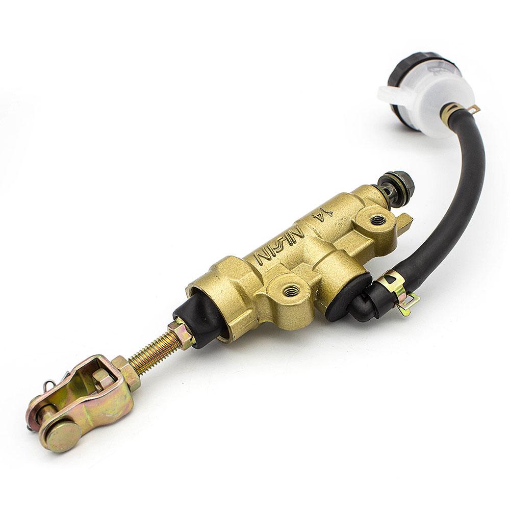 

Motorcycle Rear Brake Master Cylinder Pump Foot Hydraulic Brake Cylinder ATV Go Cart Pit Bike For Yamaha Honda Suzuki Kawasaki золотий