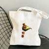 Avocado Bags 2021 Tote for Women Canvas Summer Shopper Bag Women's Handbag Designer Handbags Fabric Printed Shoping Anime Woman