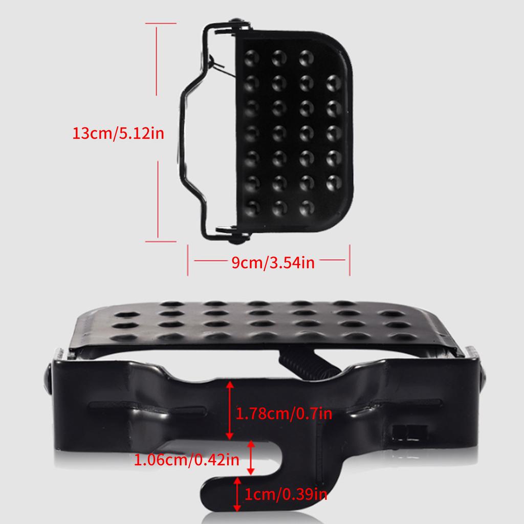 1 Pair Bike Rear Pedals, Mini Bicycles Footrests Non-Slip Folding Bike Pegs for Folding Mountain Bike, Foldable Bicycles