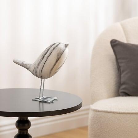 Bird Olen Figurine 19Cm Made Of Ceramic Marble