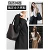 Minimalist Designer Leather Bucket Bag Large Capacity Shoulder Women Daily Commute