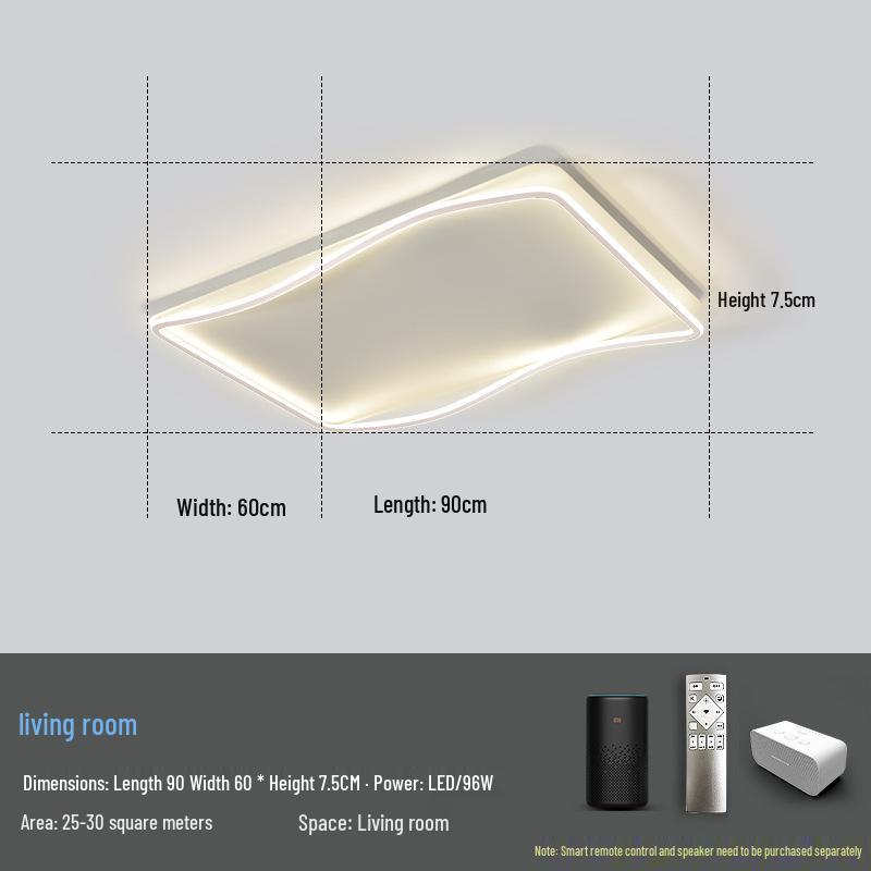 Modern Minimalist Ceiling Light Package with Smart Home Integration for Whole House
