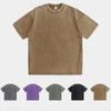 Tvättade Vintage Lila T-shirts Herr Dam Street Hip Hop Retro Punk T-shirt Harajuku Vardaglig Bomull Kortärmad Syratvättade T-shirts