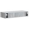 Wall Mounted Side Table Grey Sonoma 87.5 x 34.5 x 17 cm