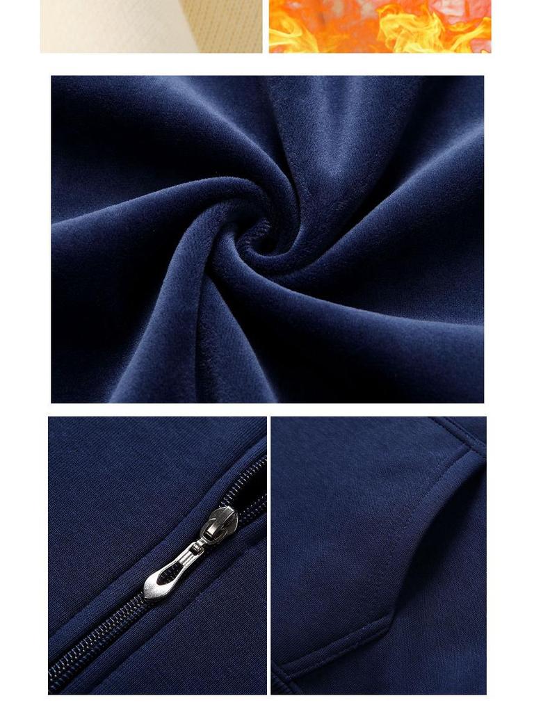 2024 Men's American Trend Hooded Cardigan Sweatshirt: Spring/Autumn Zip-Up Jacket for Couples