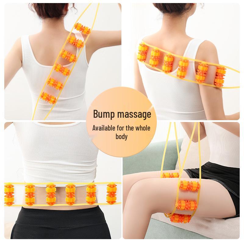 Hot-selling Back and Neck Massage Roller: Self-Use Manual Roller for Shoulder, Neck, and Spine Relaxation.