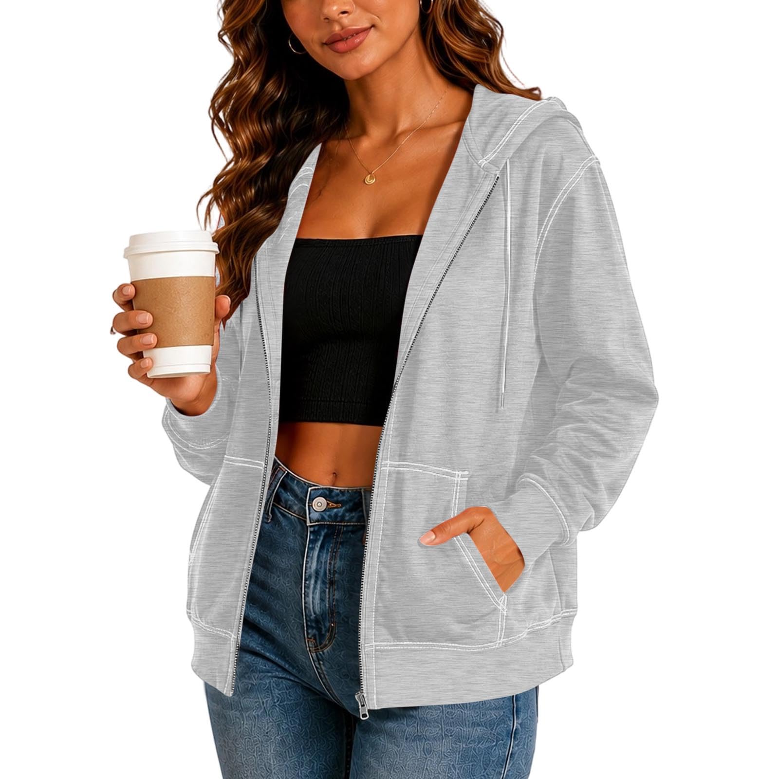 Women s Fashionable, Casual, Loose-Fitting Long-Sleeve Jacket XXL