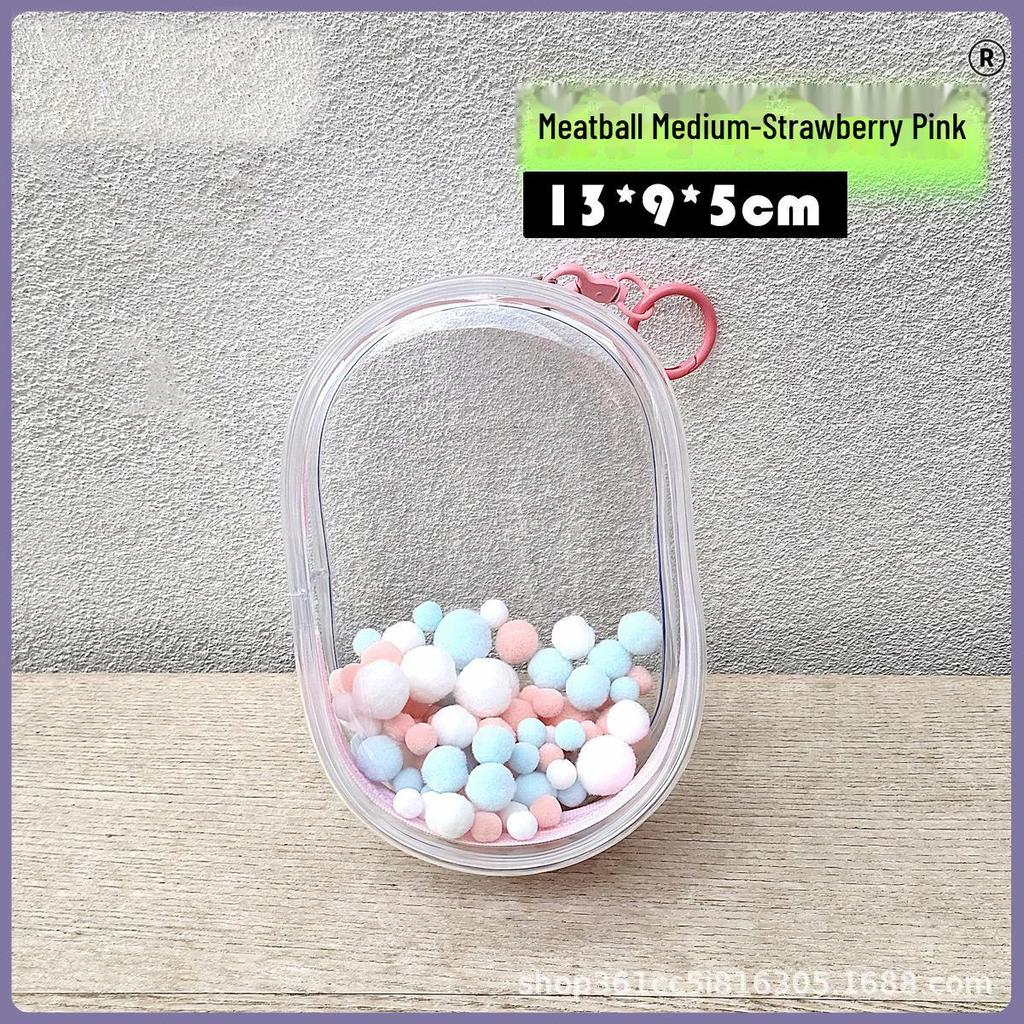 10cm Cotton Doll Transparent Protection Bag - High Transparency, Scratch-Resistant Hanging Display for Outings.