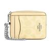 New Coated Canvas Card Holder Women's Yellow CW883-SVMN0