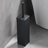 Stainless Steel Wall-Mounted Toilet Brush Set with Lid - Odor-Proof Bathroom Cleaning Tool