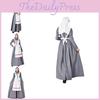 M-xxl Stylish Medieval Nurse Outfit Cozy And Chic Role Playing Costume For Women
