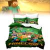 Duvet Minecraft 3d Cover Bedding Set Pillowcase Cartoon Print Single Double