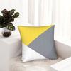 Yellow Grey Geometric Pillow Case Fashion Pillow Cover Soft Pillowcases For Sofa Car Home Decor